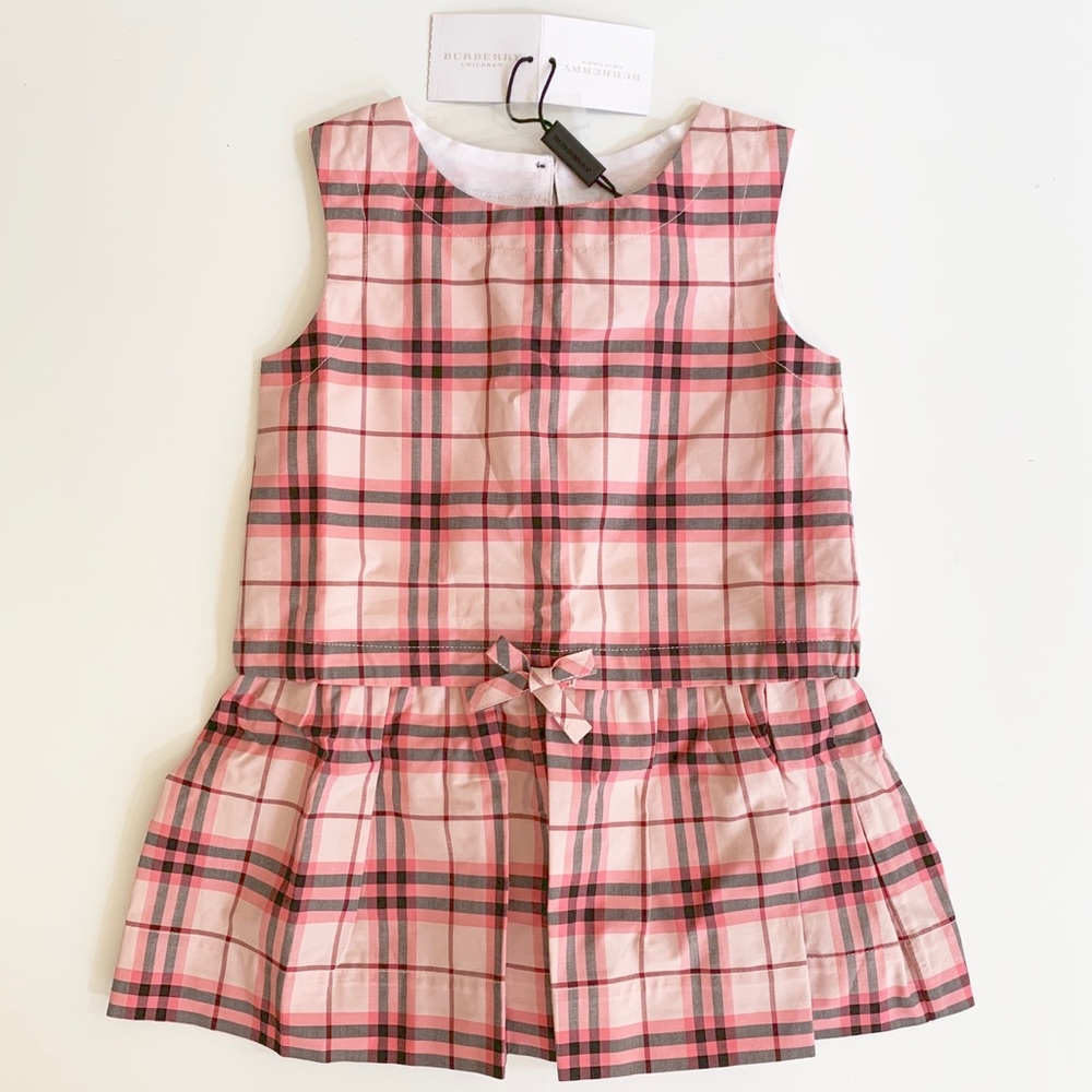 🎉🎉HP🎉🎉 Burberry Pink Plaid Mini Dress